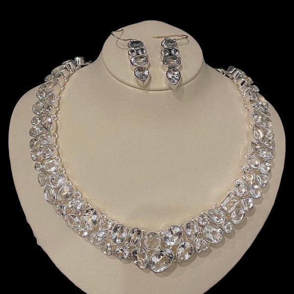 Crystal Quartz Necklace Set