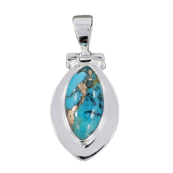 BLUE COPPER TURQUOISE PENDANT