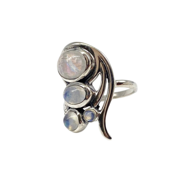 RAINBOW MOONSTONE RING