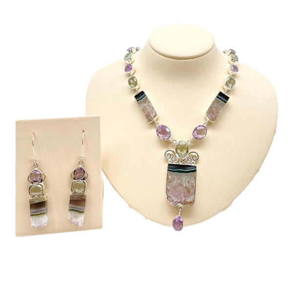 Amethyst Necklace Set