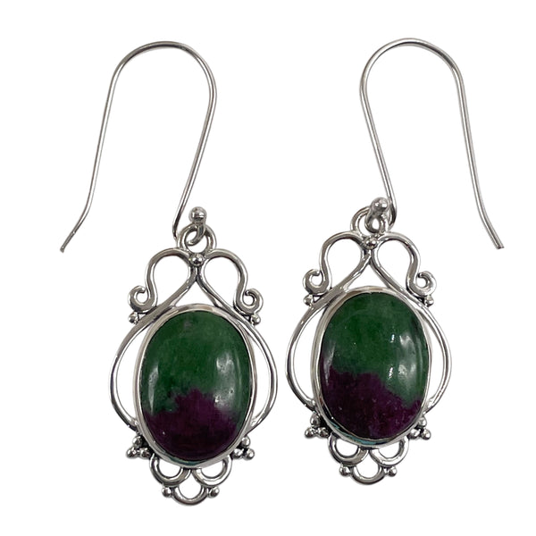 Ruby Zoisite Earrings