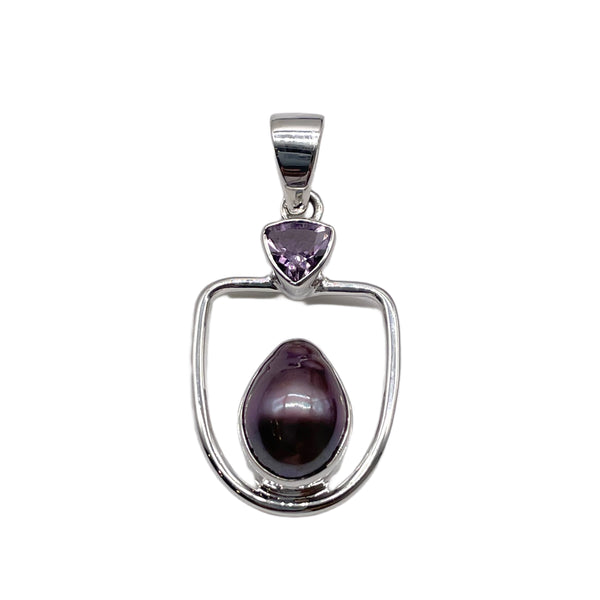 Grey FreshWater Pearl Pendant