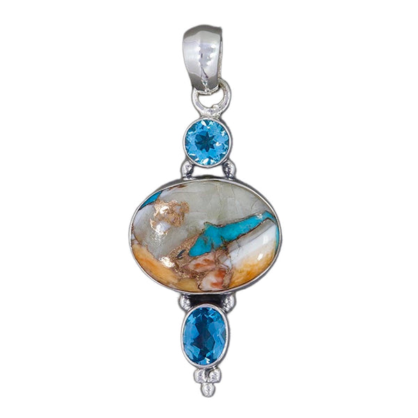 TURQUOISE OYSTER JASPER PENDANT