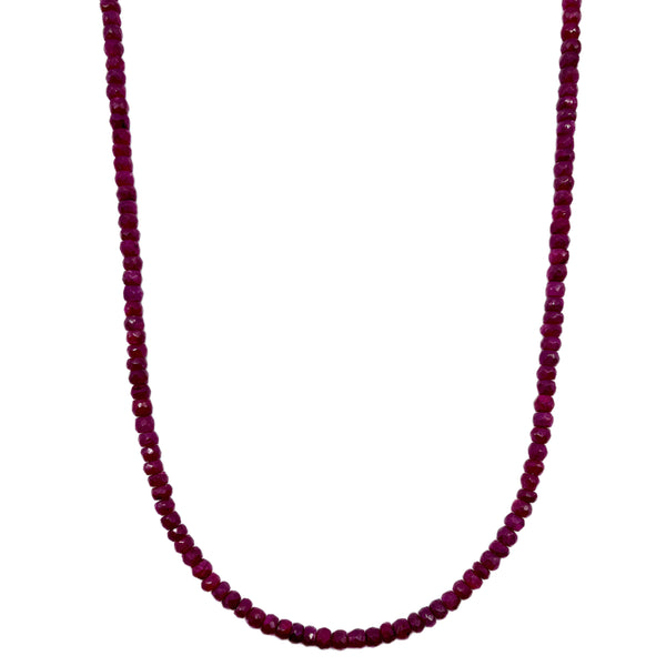 Ruby Beaded Necklace