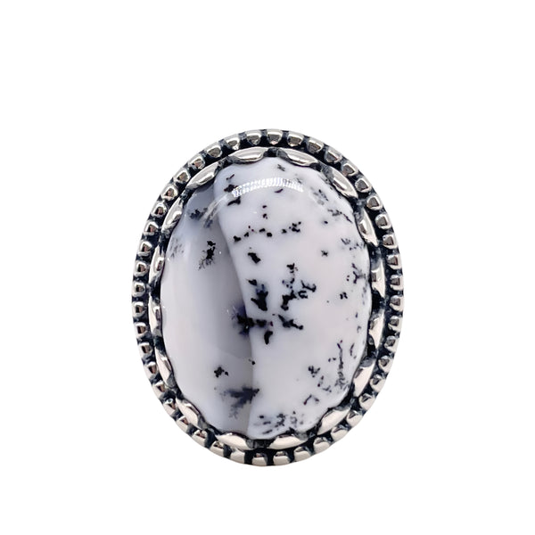 Dendritic Opal Ring