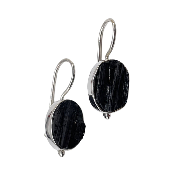 Black tourmaline Dangle Earrings