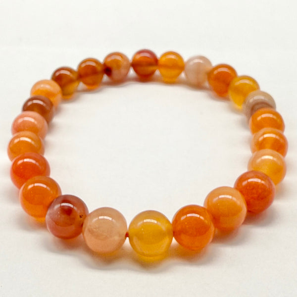 Botswana Red Agate Stretch Bracelet 8mm