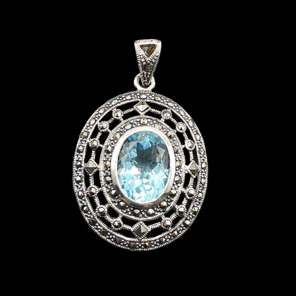 Blue Topaz Pendant