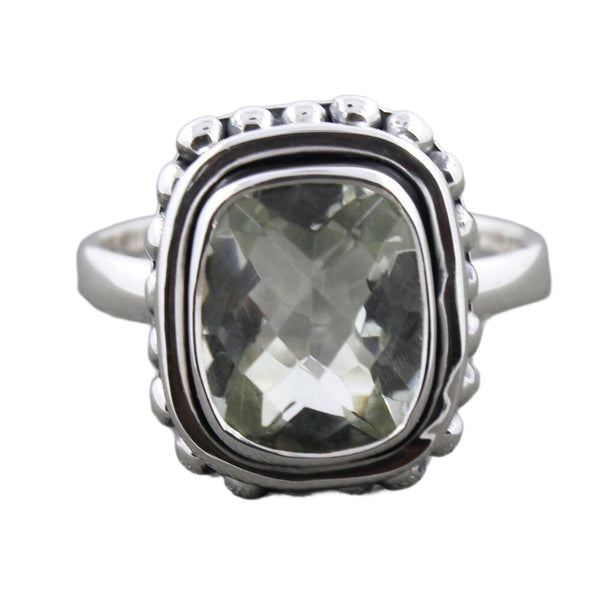 GREEN AMETHYST RING