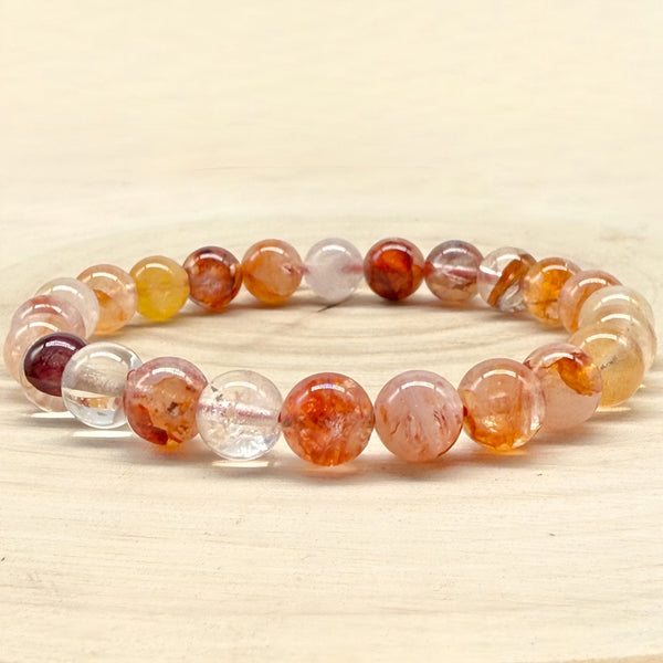 Hematoid (Fire Quartz) Stretch Bracelet 8mm