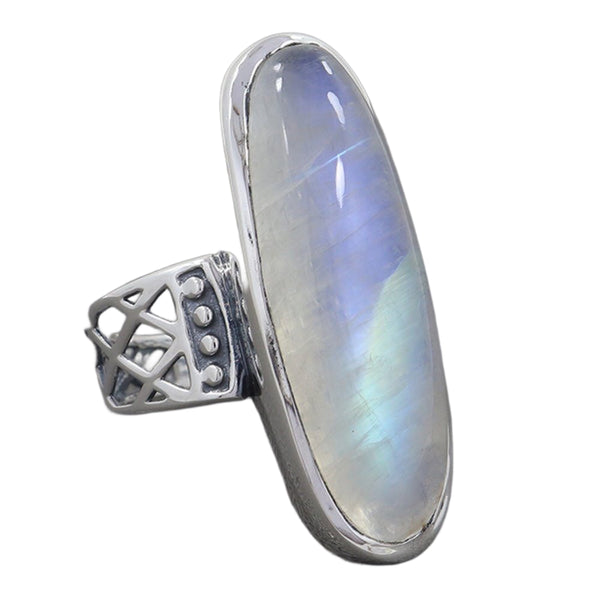 RAINBOW MOONSTONE RING