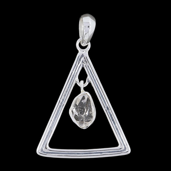 HERKIMER TRIANGLE PENDANT