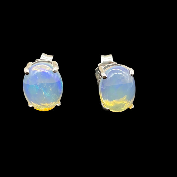 Ethiopian Opal Oval Studs