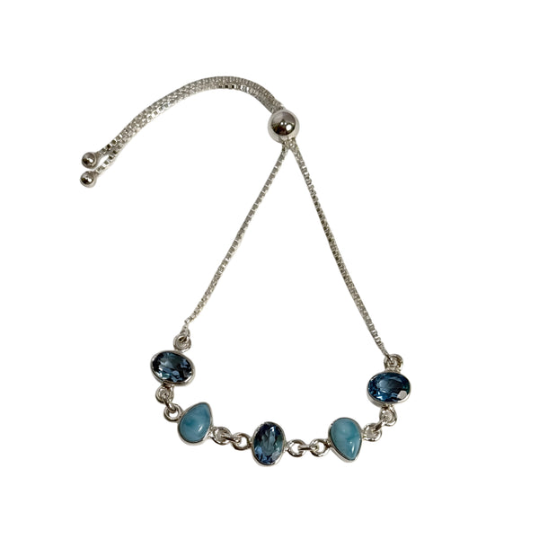 Blue Topaz Bolo Bracelet