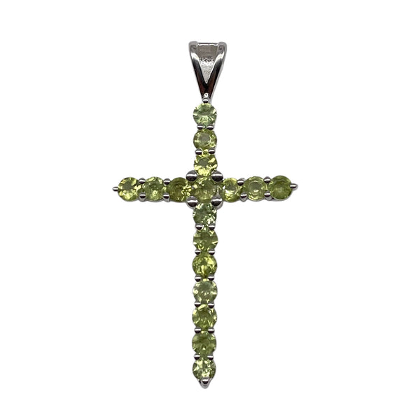 Peridot Cross Pendant