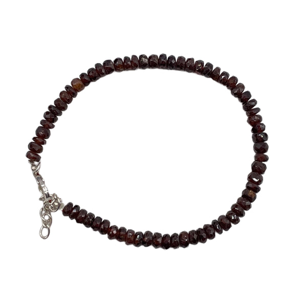 Brown Zircon Beaded Bracelet