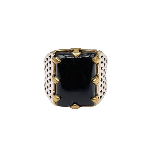 Men's Black Onyx Ring