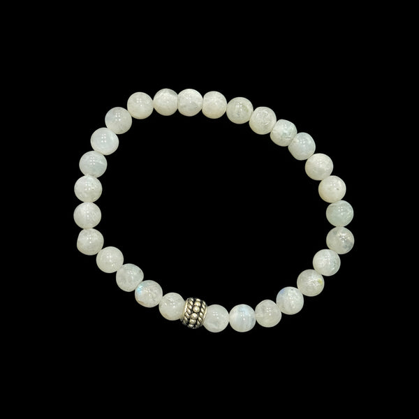 Rainbow Moonstone Stretchable Bracelet