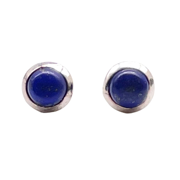 Lapis Lazuli Round Studs