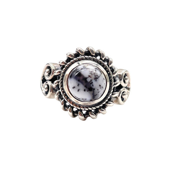 DENDRITIC OPAL RING