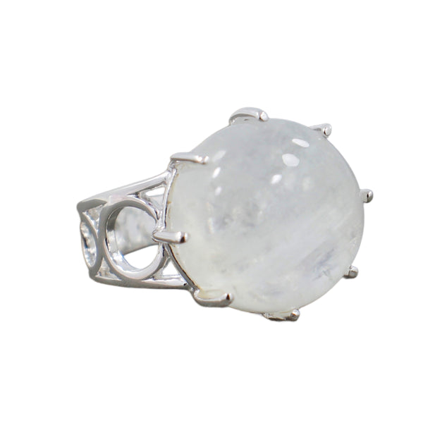 Rainbow Moonstone Ring