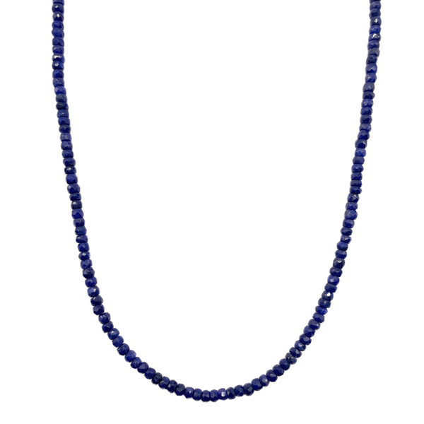 Blue Sapphire Beaded Necklace