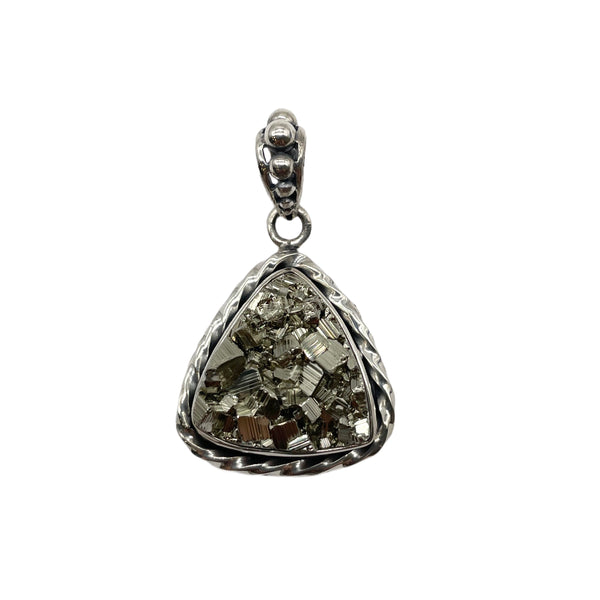 PYRITE DRUZY PENDANT