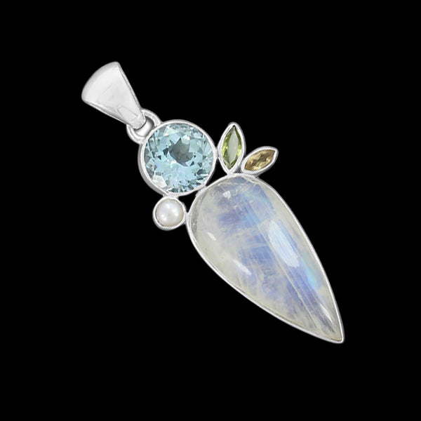 RAINBOW MOONSTONE PENDANT