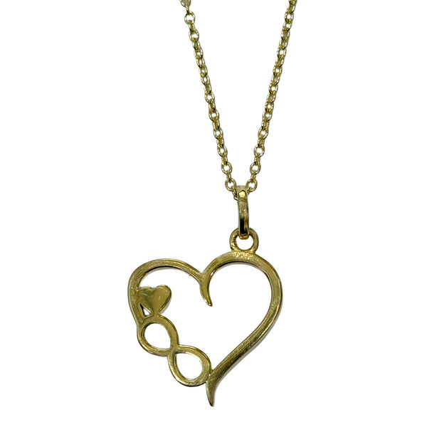 Gold Vermeil Infinity Heart Necklace