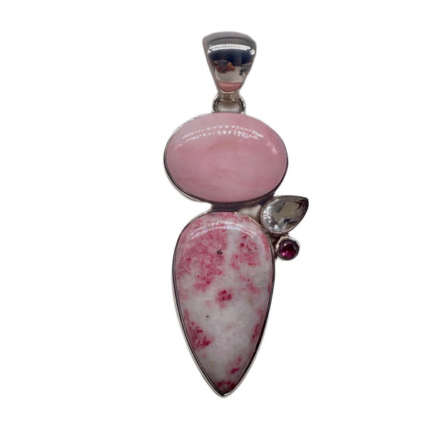 Pink Opal Thulite pendant