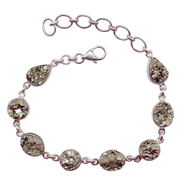 Pyrite Druzy Bracelet