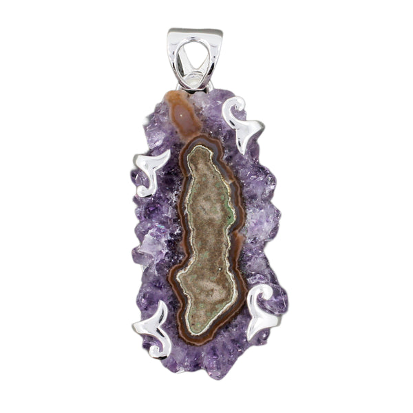 Amethyst Druzy Pendant