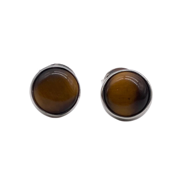 Tiger’s eye studs