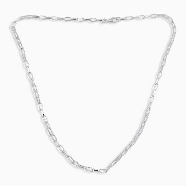 925 Silver Paper Clip Chain