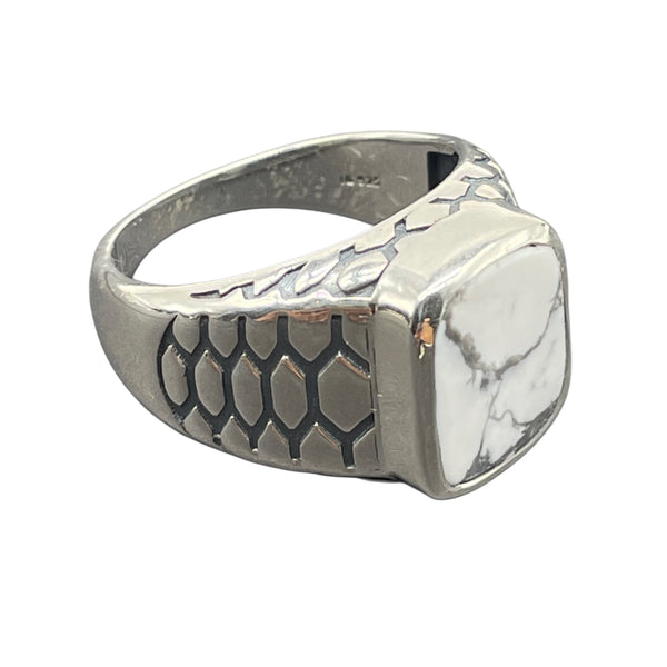 Men's Howlite Ring