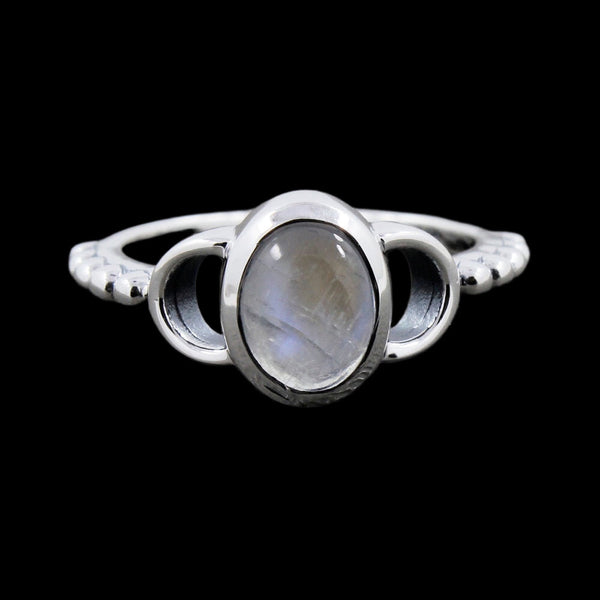 RAINBOW MOONSTONE RING