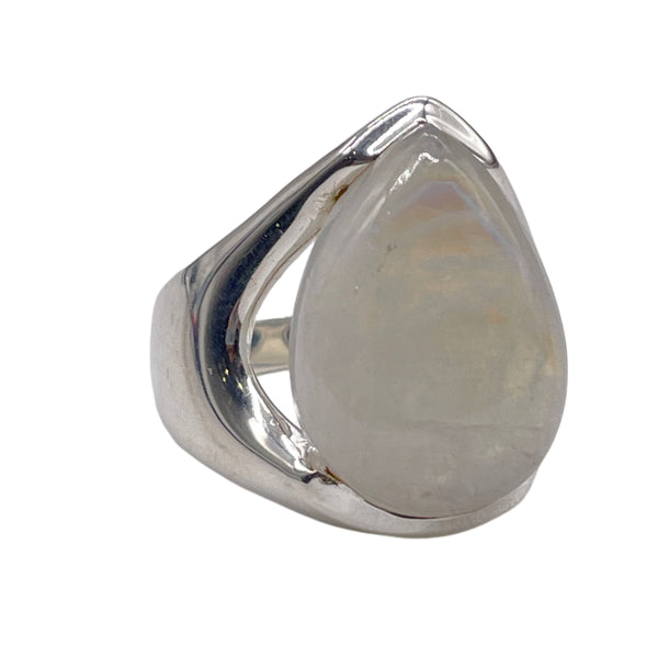 Rainbow Moonstone Ring