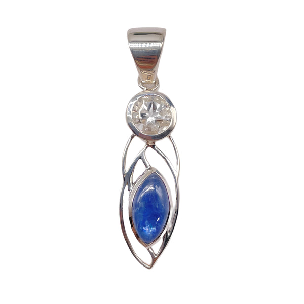 Kyanite Clear Quartz pendant