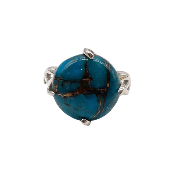 Blue Copper Turquoise Ring