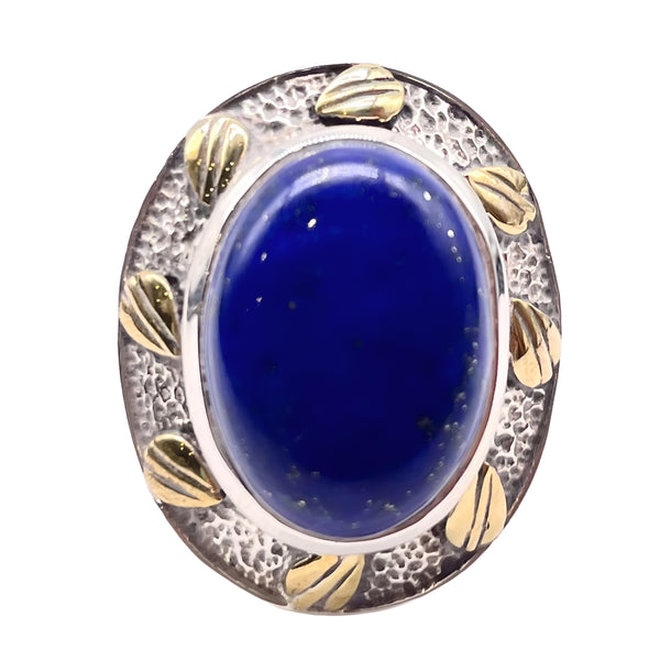 Two-Toned Lapis Lazuli Ring