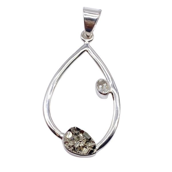PYRITE DRUZY PENDANT