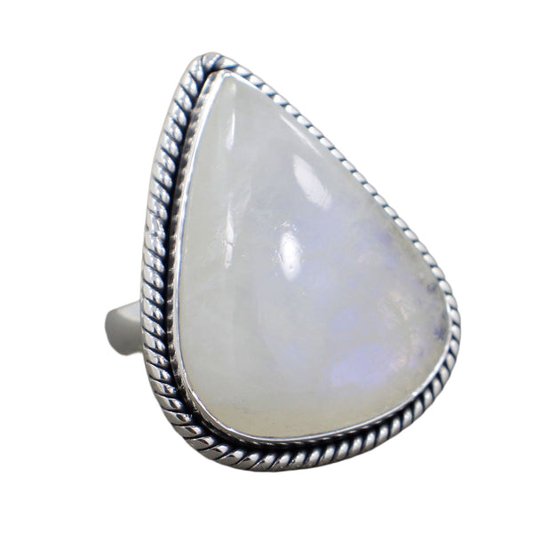 Rainbow Moonstone Ring