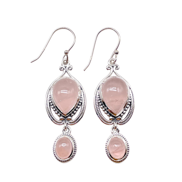 Rose Quartz Earrings