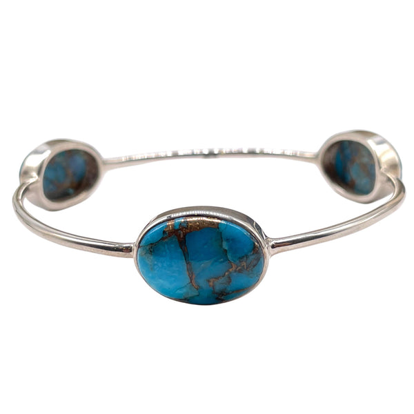 BLUE COPPER TURQUOISE BANGLE