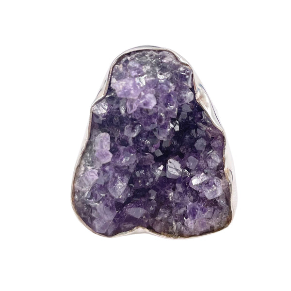 Amethyst Druse Ring