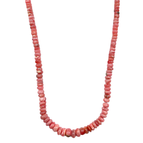 Rhodochrosite Beaded Necklace