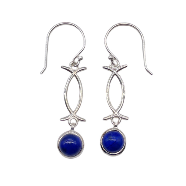 Lapis Lazuli Dangle Earrings