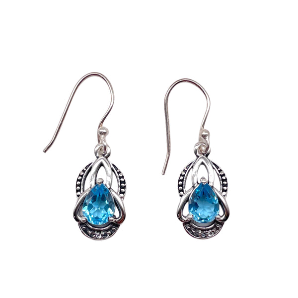 Blue Topaz Earrings