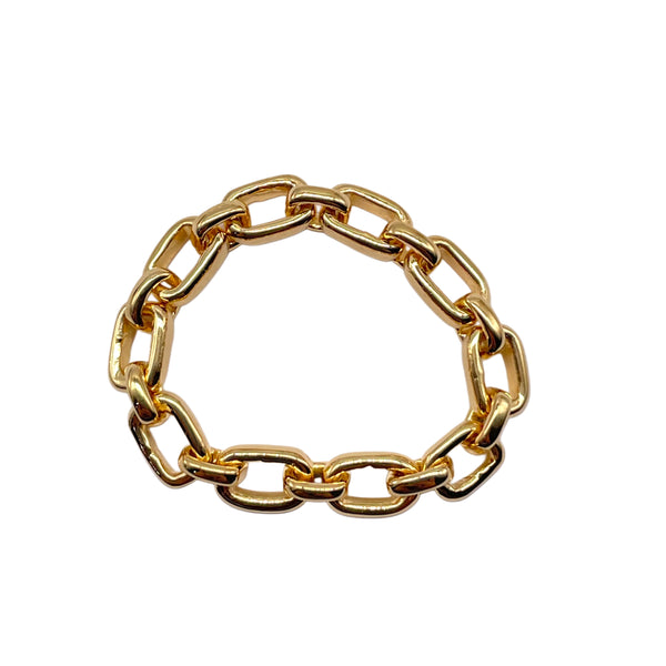 Gold vermeil chain rings