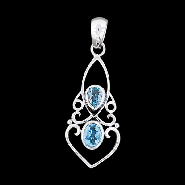 Blue Topaz Pendant